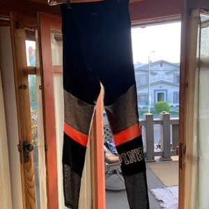 VS  ULTIMATE BLACK MESH SHEER MOTO PANEL LEGGINGS